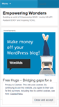 Mobile Screenshot of empoweringwonders.wordpress.com