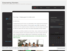 Tablet Screenshot of empoweringwonders.wordpress.com