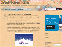 Tablet Screenshot of clothes4cures.wordpress.com