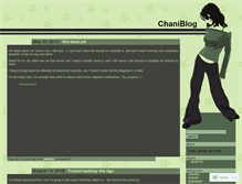 Tablet Screenshot of chani.wordpress.com