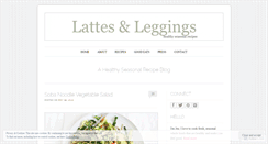 Desktop Screenshot of lattesandleggings.wordpress.com