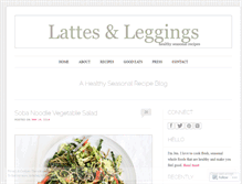 Tablet Screenshot of lattesandleggings.wordpress.com