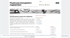 Desktop Screenshot of pisaniepracna5.wordpress.com