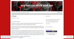 Desktop Screenshot of mycancerstickandme.wordpress.com