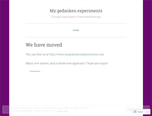 Tablet Screenshot of mygedanken.wordpress.com