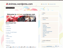 Tablet Screenshot of animea.wordpress.com