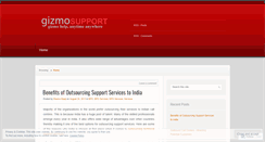 Desktop Screenshot of gizmosupportservices.wordpress.com