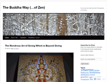 Tablet Screenshot of buddhawayzen.wordpress.com