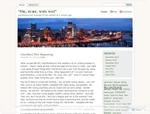 Tablet Screenshot of oksurewhynot.wordpress.com