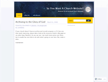 Tablet Screenshot of churchweb.wordpress.com