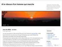 Tablet Screenshot of hommequimarche.wordpress.com