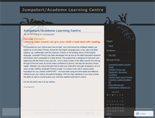 Tablet Screenshot of jumpstartacademe.wordpress.com