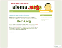 Tablet Screenshot of alemamalo.wordpress.com