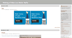 Desktop Screenshot of missloumotormafia.wordpress.com