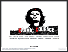 Tablet Screenshot of karmiccourage.wordpress.com