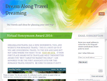 Tablet Screenshot of dreamalongtravel.wordpress.com