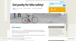 Desktop Screenshot of getpushy4bikesafety.wordpress.com