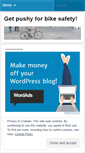 Mobile Screenshot of getpushy4bikesafety.wordpress.com