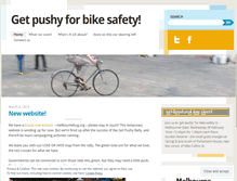 Tablet Screenshot of getpushy4bikesafety.wordpress.com