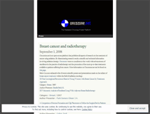 Tablet Screenshot of oncozone.wordpress.com