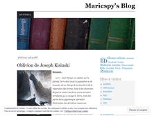 Tablet Screenshot of mariespy.wordpress.com