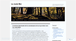 Desktop Screenshot of lejustemoi.wordpress.com