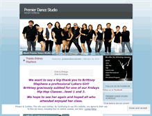 Tablet Screenshot of premierdancestudio.wordpress.com