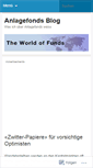 Mobile Screenshot of anlagefonds.wordpress.com
