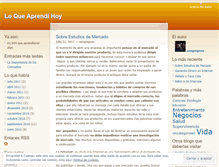 Tablet Screenshot of loqueaprendihoy.wordpress.com