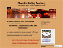 Tablet Screenshot of chandlerskatingacademy.wordpress.com