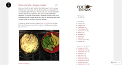 Desktop Screenshot of cocinotas.wordpress.com