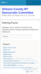 Mobile Screenshot of orleanscountydems.wordpress.com