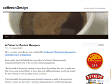 Tablet Screenshot of coffeeandesign.wordpress.com