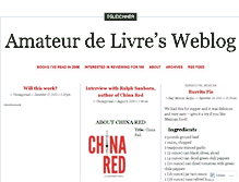 Tablet Screenshot of amateurdelivre.wordpress.com