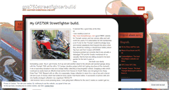 Desktop Screenshot of gpz750streetfighterbuild.wordpress.com