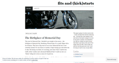 Desktop Screenshot of fitsandkickstarts.wordpress.com