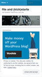 Mobile Screenshot of fitsandkickstarts.wordpress.com