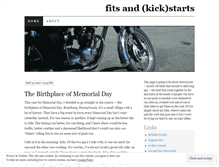 Tablet Screenshot of fitsandkickstarts.wordpress.com