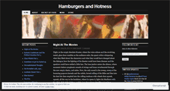 Desktop Screenshot of hamburgersandhotness.wordpress.com
