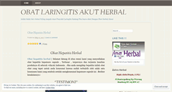 Desktop Screenshot of obatlaringitisakutherbal.wordpress.com