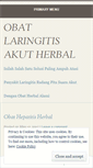 Mobile Screenshot of obatlaringitisakutherbal.wordpress.com