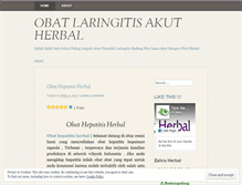 Tablet Screenshot of obatlaringitisakutherbal.wordpress.com