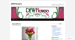 Desktop Screenshot of dfwflowers.wordpress.com