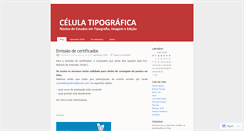 Desktop Screenshot of celulatipografica.wordpress.com