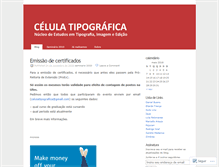 Tablet Screenshot of celulatipografica.wordpress.com