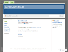 Tablet Screenshot of mathenjwa.wordpress.com