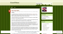 Desktop Screenshot of lizardruns.wordpress.com