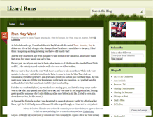 Tablet Screenshot of lizardruns.wordpress.com