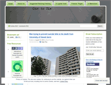 Tablet Screenshot of onetosix.wordpress.com