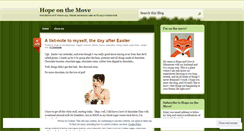 Desktop Screenshot of hopeonthemove.wordpress.com